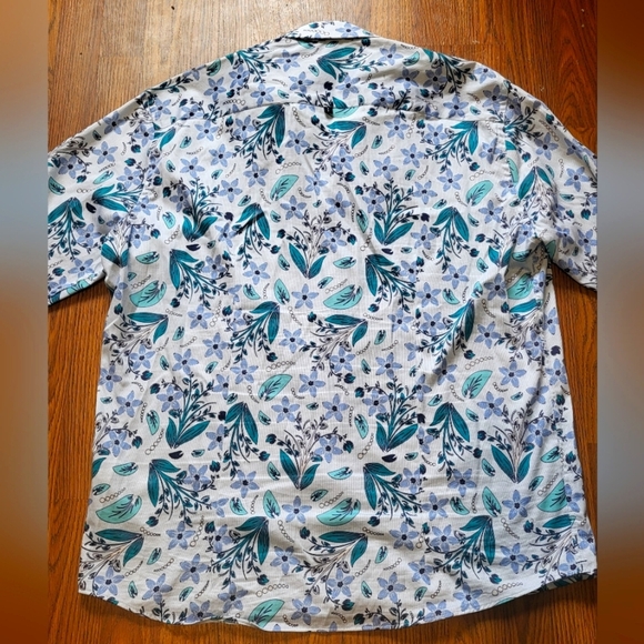 London 7 Downie St.Couture Button-Down Shirt Men’s Size Large Made in Turkey B28 - Picture 10 of 11